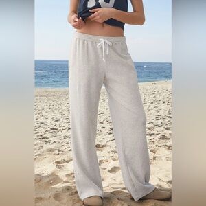 John Galt Light Gray Anastasia Waffle Knit Sweatpant| 1SZ, BRAND NEW WITH TAGS!